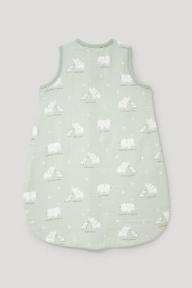 Baby Girls - Sac de dormit bebeluși - 0-6 luni - cu model - verde mentă