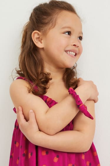 Toddler Girls - Set - Top und Scrunchie - 2 teilig - gemustert - dunkelrosa