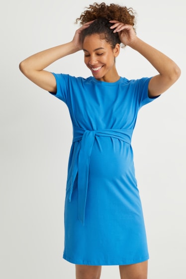 Kobiety - Sukienka ciążowa - niebieski