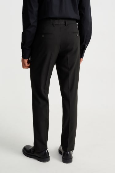 Hommes - Pantalon de costume - regular fit - Flex - LYCRA® - noir