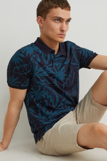 Hommes - Polo - bleu foncé