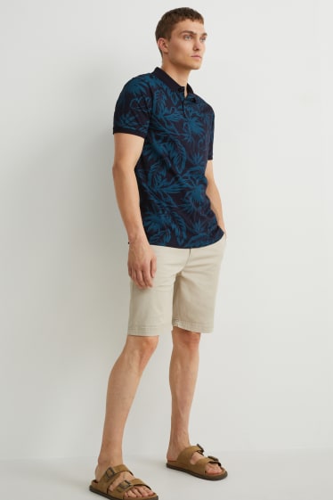 Hommes - Polo - bleu foncé