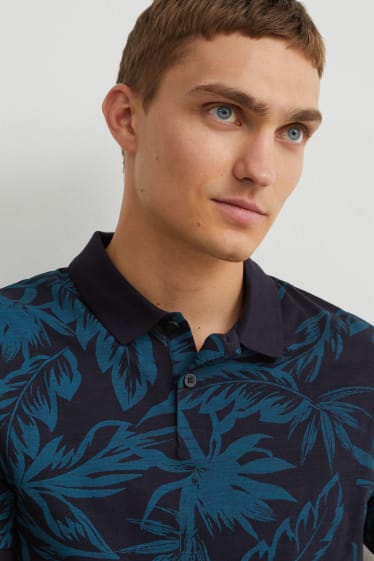 Hommes - Polo - bleu foncé