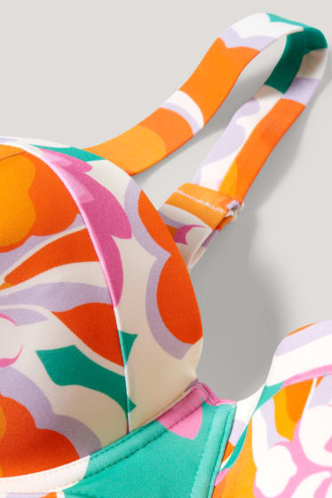 Damen - Bikini-Top mit Bügel - wattiert - LYCRA® XTRA LIFE™ - orange
