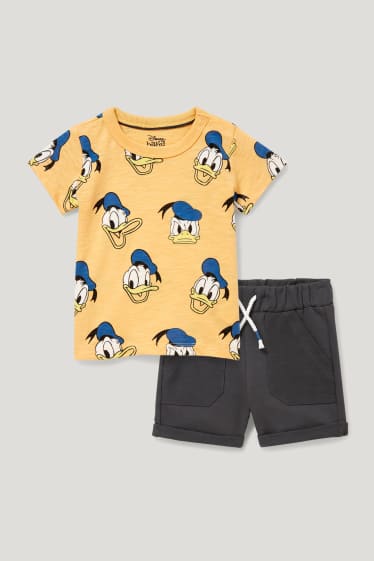 Exclusiv online - Donald Duck - compleu bebeluși - 2 piese - portocaliu deschis