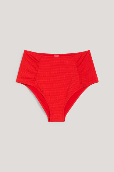 Femei - Chiloți bikini - talie înaltă - LYCRA® XTRA LIFE™ - roșu