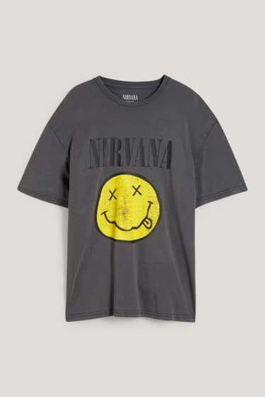 Clockhouse niños - Camiseta - Nirvana - gris oscuro