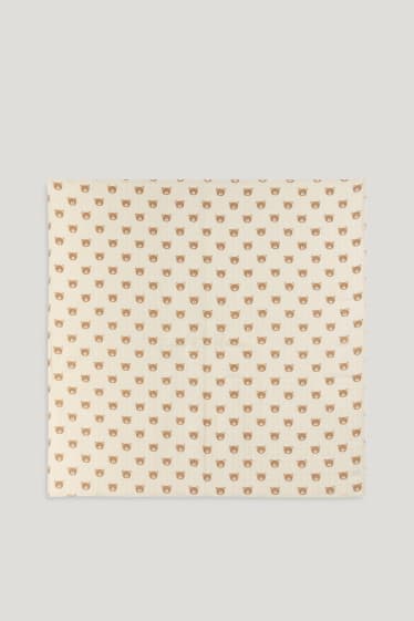 Baby Girls - Baby-Musselin-Badetuch - hellbeige