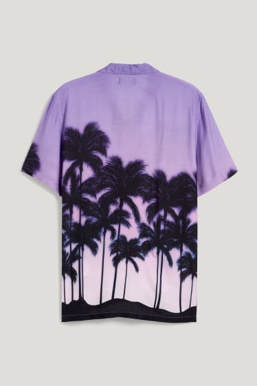 Clockhouse homme - Chemise - regular fit - col à revers - violet clair