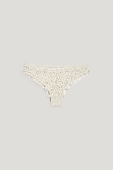 Femmes - Culotte - beige clair