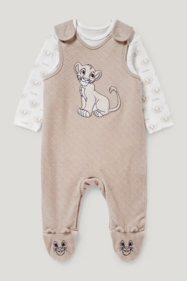 Baby Girls - Der König der Löwen - Strampler-Set - 2 teilig - grau-braun