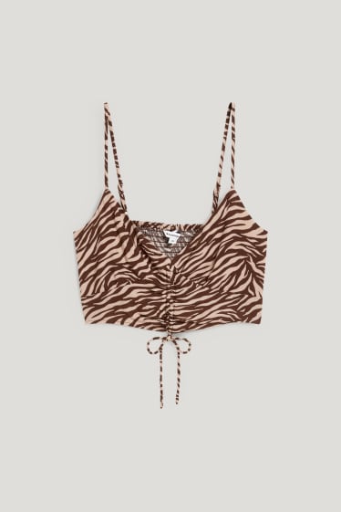Clockhouse Girls - CLOCKHOUSE - korte top - bruin