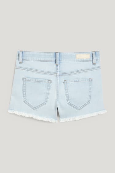 Clockhouse Girls - CLOCKHOUSE - Jeans-Shorts - Low Waist - jeans-hellblau