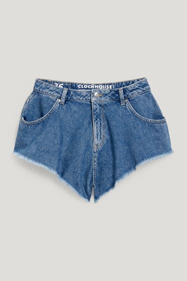 Clockhouse Girls - CLOCKHOUSE - Jeans-Shorts - High Waist - jeans-blau
