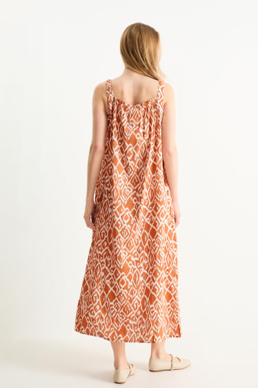 Mujer - Vestido premamá - marrón / blanco roto