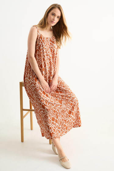 Mujer - Vestido premamá - marrón / blanco roto