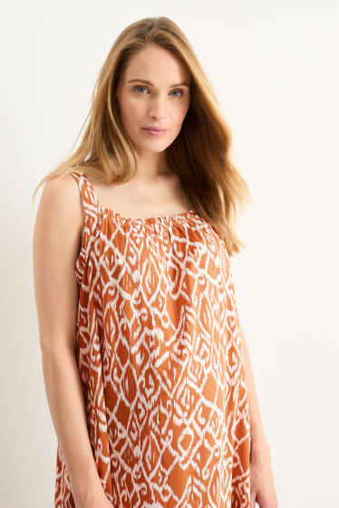 Mujer - Vestido premamá - marrón / blanco roto