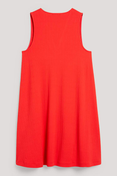 Damen - A-Linien Kleid - rot