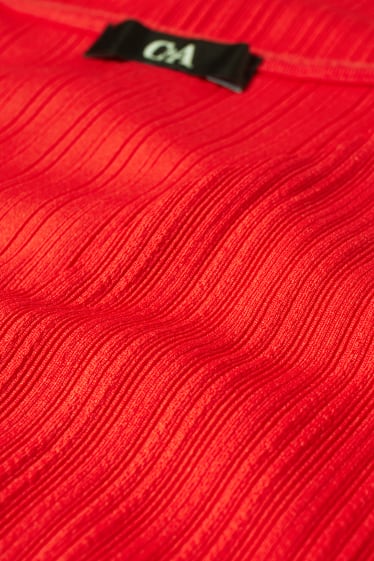 Damen - A-Linien Kleid - rot