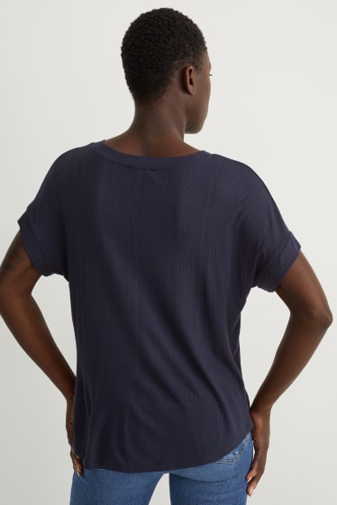 Kobiety - T-shirt - ciemnoniebieski
