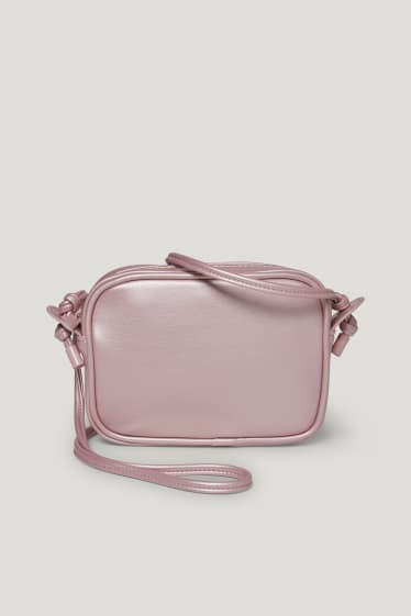 Kids Girls - Bag - faux leather - shiny - rose