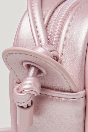 Kids Girls - Bag - faux leather - shiny - rose