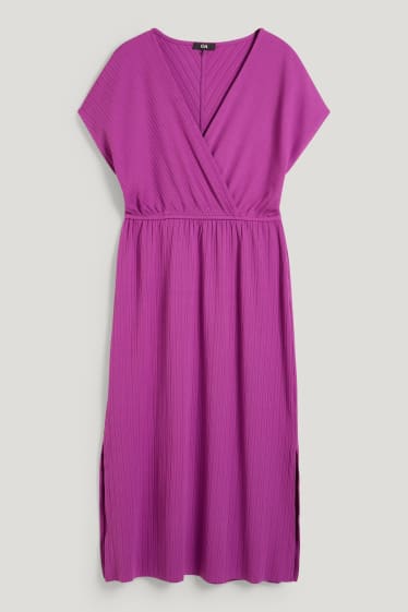 Damen - Wickelkleid - lila