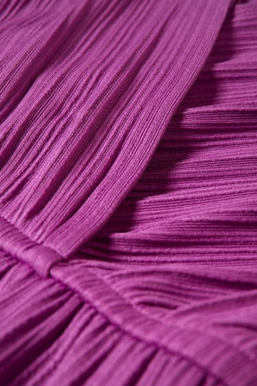 Damen - Wickelkleid - lila