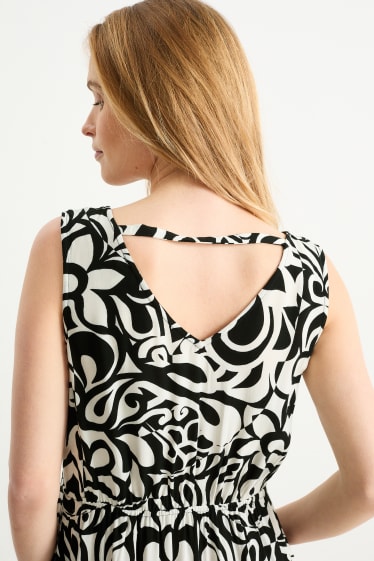 Femmes - Robe d’allaitement - noir / blanc