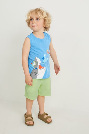 Toddler Boys - Multipack 2er - Dino - Shorts - dunkelblau