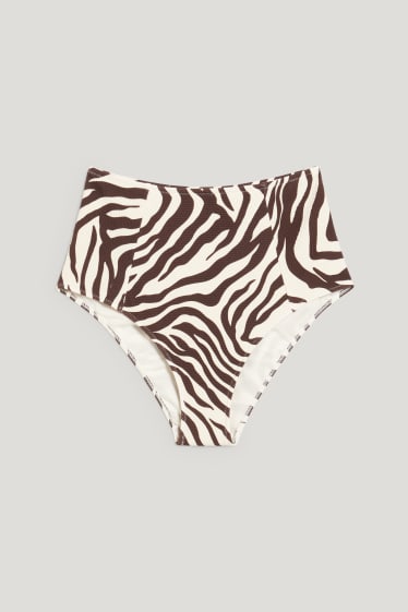 Femei - Chiloți bikini - talie înaltă - LYCRA® XTRA LIFE™ - cu model - negru / nej