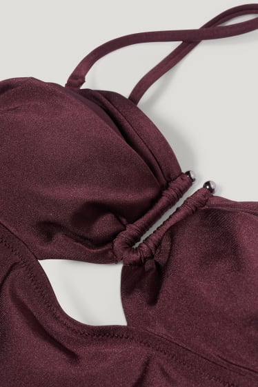 Dona - Banyador - enconxat - LYCRA® XTRA LIFE™ - vermell fosc