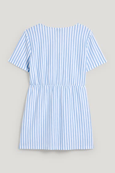Femmes - T-shirt d'allaitement - à rayures - bleu