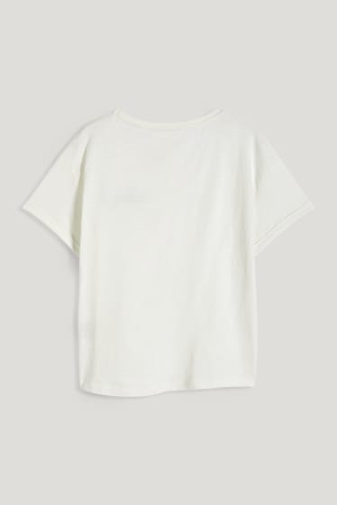 Kobiety - T-shirt - kremowobiały