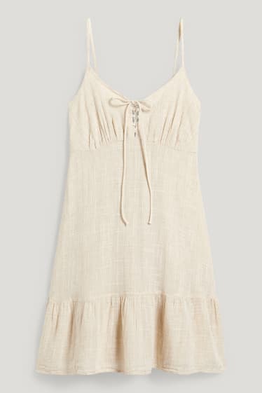 Clockhouse Girls - CLOCKHOUSE - A-Linien Kleid - hellbeige