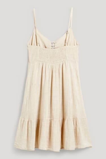 Clockhouse Girls - CLOCKHOUSE - A-Linien Kleid - hellbeige