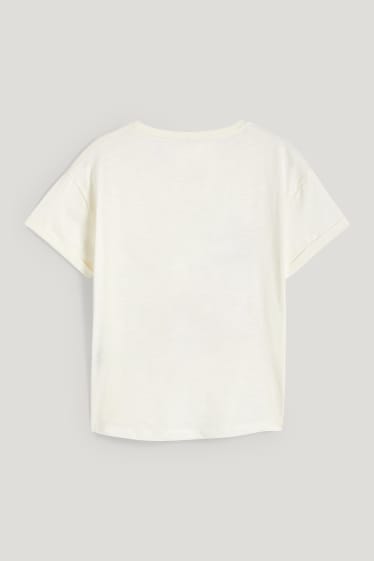 Kobiety - T-shirt - kremowobiały
