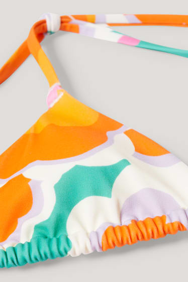 Dona - Top de biquini - triangular - enconxat - LYCRA® XTRA LIFE™ - taronja