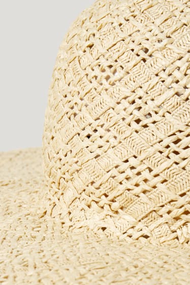 Femmes - Chapeau de paille - beige