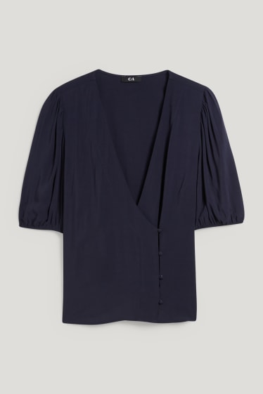 Dames - Blouse - donkerblauw
