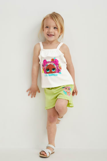 Toddler Girls - Confezione da 2 - L.O.L. Surprise - maglia a maniche corte e top - bianco