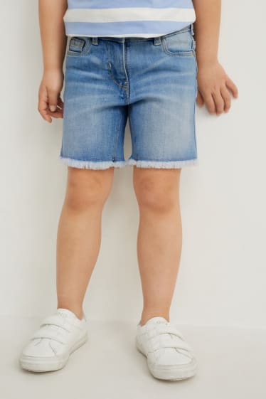 Toddler Girls - Korte spijkerbroek - jeanslichtblauw