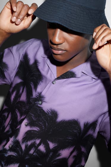 Clockhouse homme - Chemise - regular fit - col à revers - violet clair