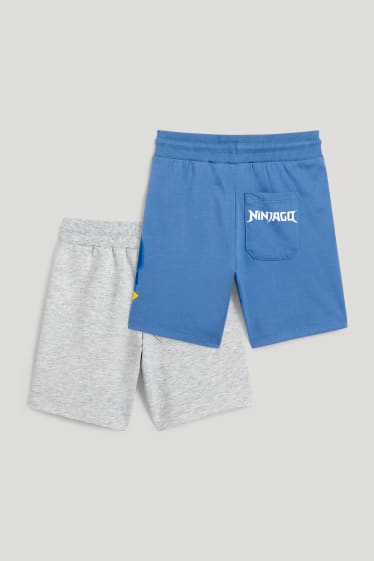 Toddler Boys - Set van 2 - Lego Ninjago - sweatshorts - blauw