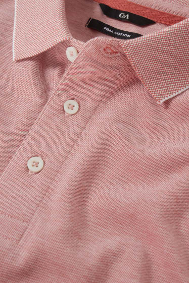 Men - Polo shirt - Pima cotton - rose