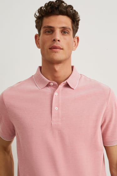 Men - Polo shirt - Pima cotton - rose