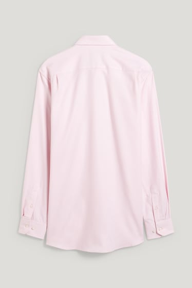 Herren - Hemd - Regular Fit - Cutaway - bügelleicht - rosa