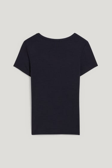 Kobiety - T-shirt - ciemnoniebieski