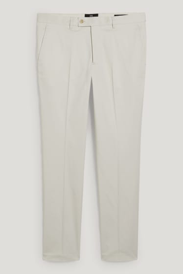 Hommes - Pantalon de costume - slim fit - blanc crème