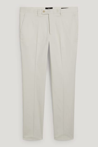 Uomo - Pantaloni coordinabili - slim fit - bianco crema
